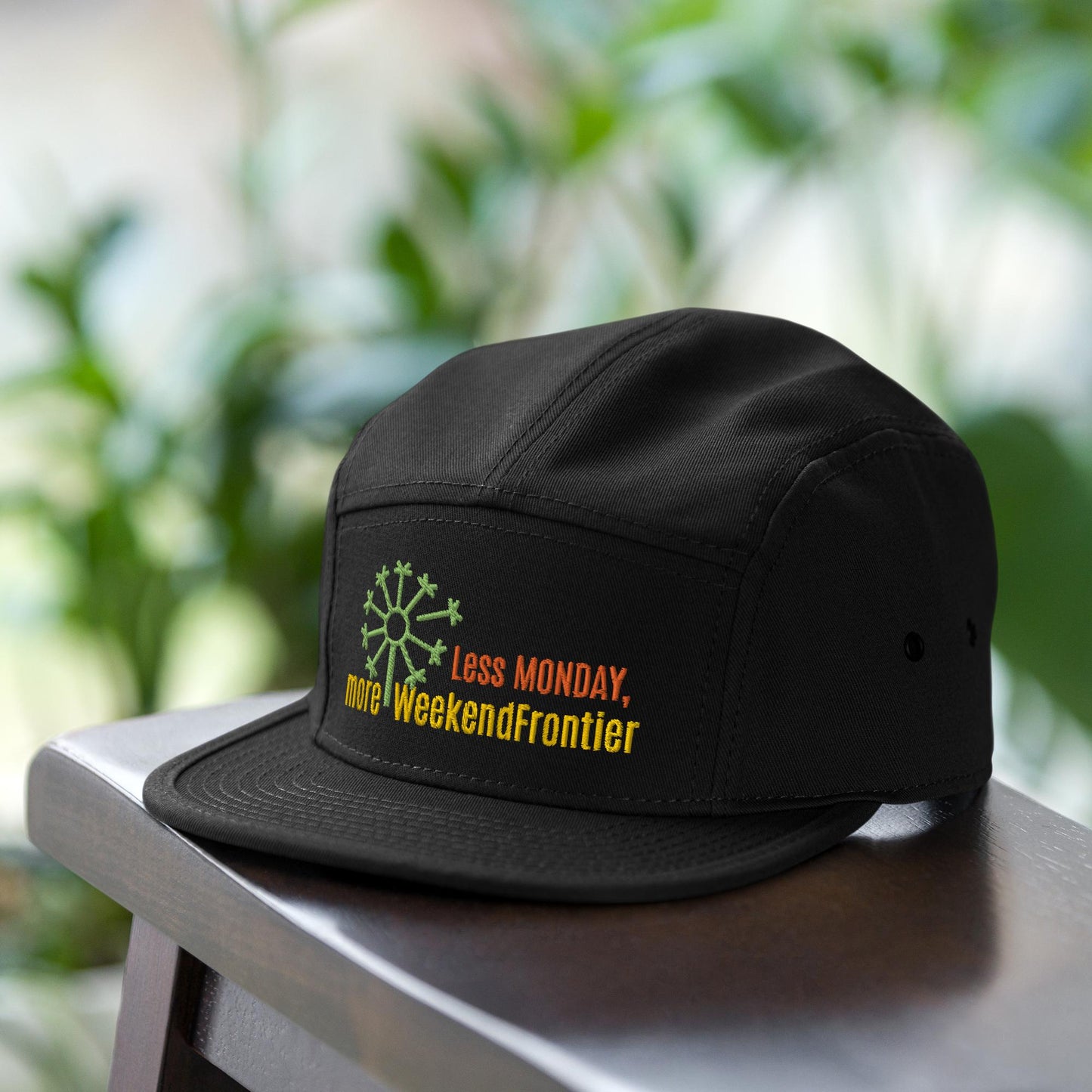 Happy Camper 5 Panel Hat More WeekendFrontier