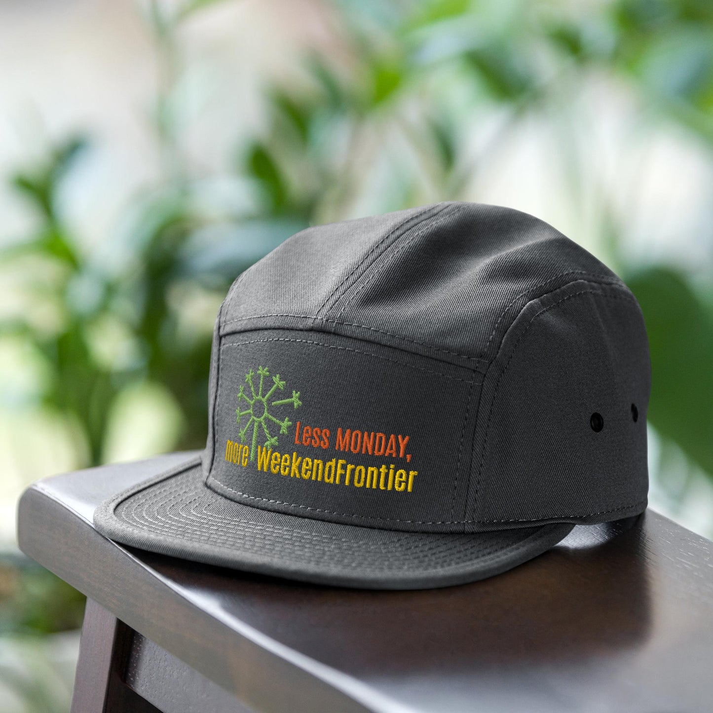 Happy Camper 5 Panel Hat More WeekendFrontier