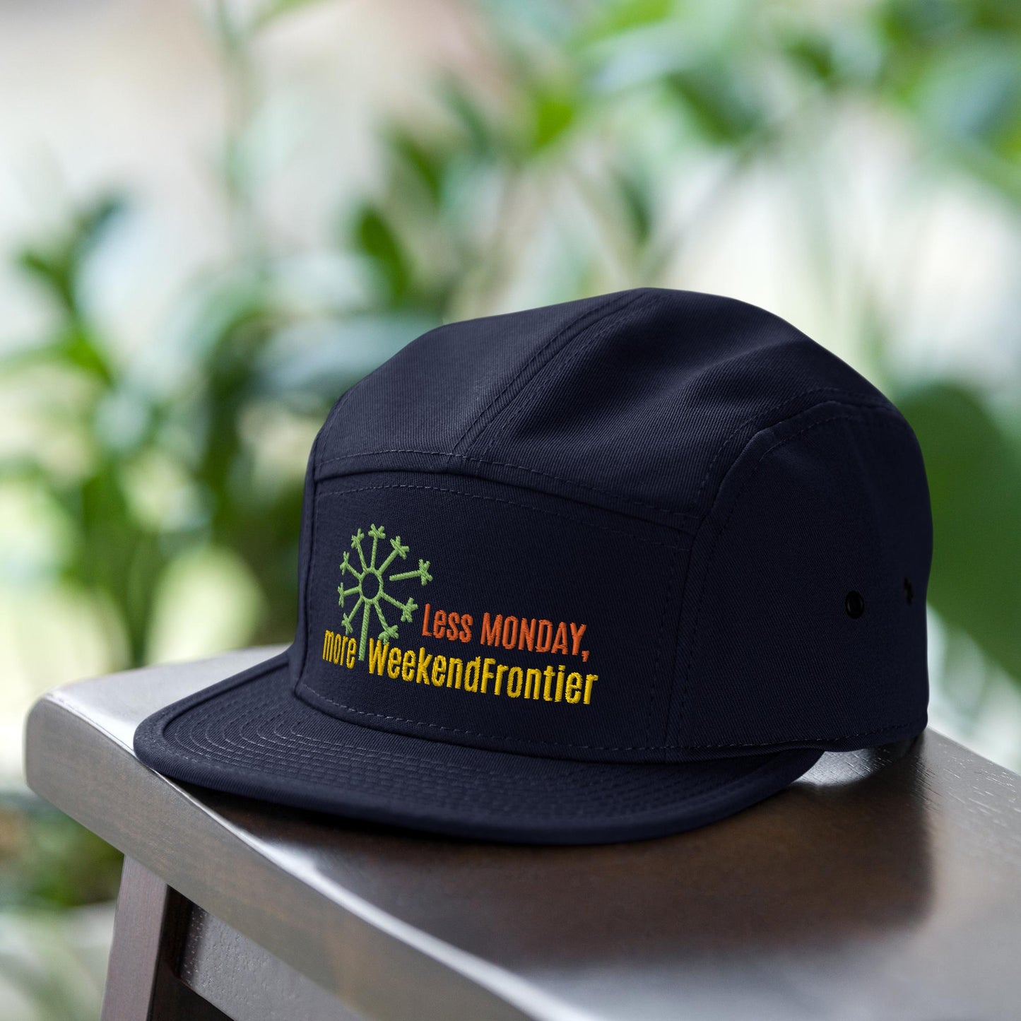 Happy Camper 5 Panel Hat More WeekendFrontier