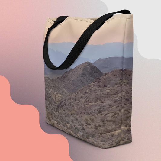 Nevada Desert Bootleg Canyon  Large Tote Bag