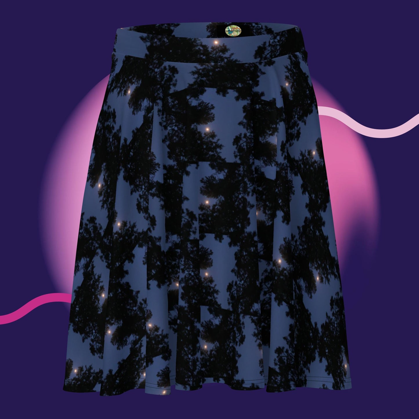 Black Moon Night Skater Skirt