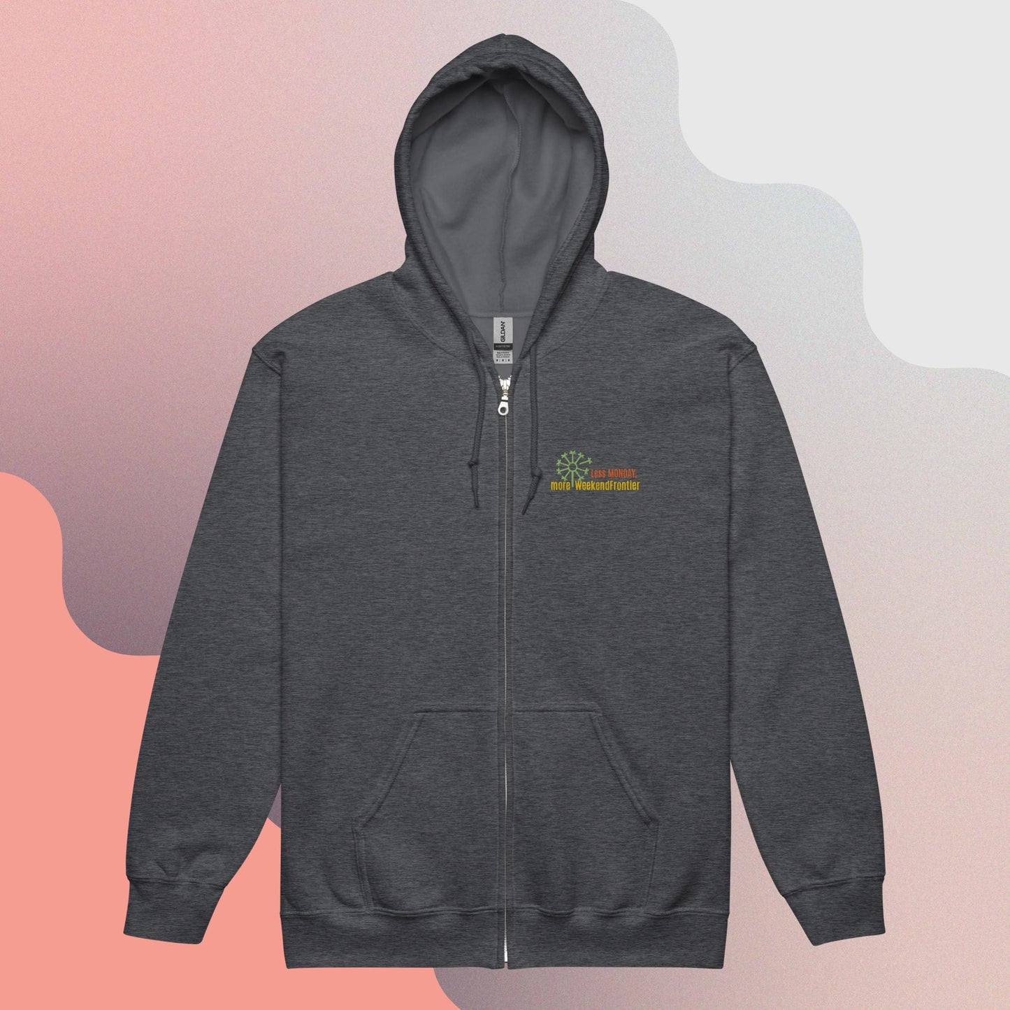 A Less Monday, More WeekendFrontier Unisex heavy blend zip hoodie