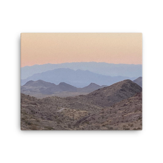 Desert Sunset Canvas Pastel Wall Art WeekendFrontier